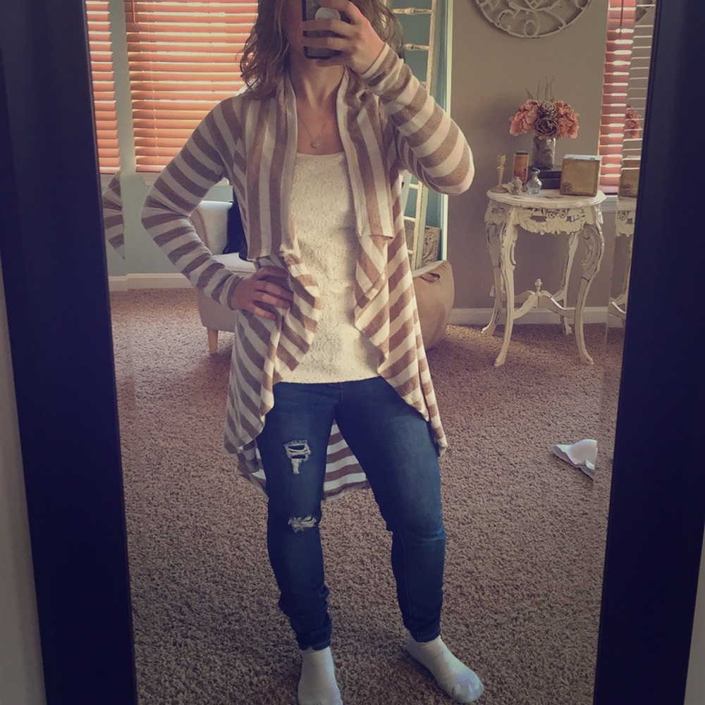 Long open sweater (worn twice)
